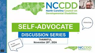 NCCDD Self-Advocate Discussion Series: Giving as a Self-Advocate - Part 1 - November 2024