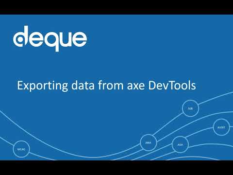 Export feature - axe DevTools Pro