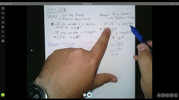 Algebra II: Domain and Range of Radical Functions