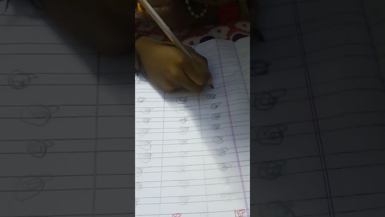 LKG Student | Writing in Tamil | Handwriting note | Homework | LKG Student homework