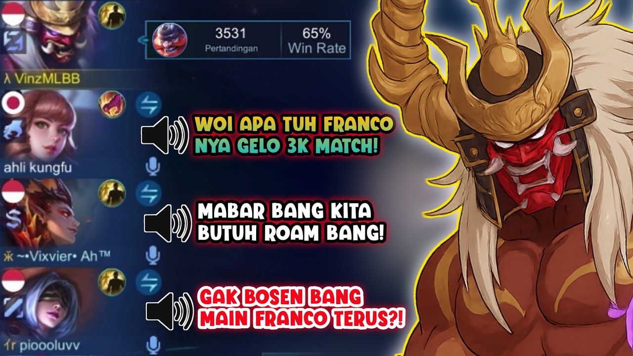 FRANCO NGEBUAT TEAM GW JADI KAGUM KETIKA HOOK GUA YANG SELALU KENA SAMPAI DIKIRA PAKAI CHEAT!