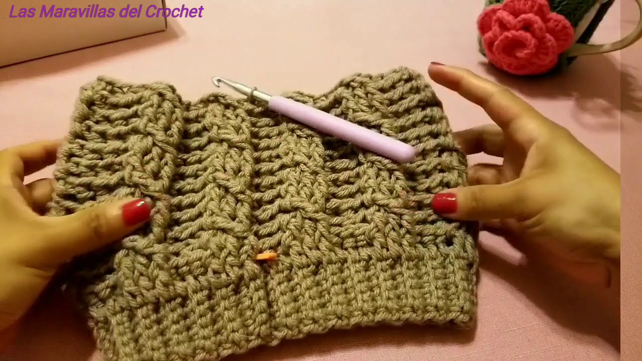 GORRO de CROCHET paso a paso para hombre y mujer 