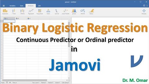 Binary logistic regression with continuous or ordinal predictor in JAMOVI