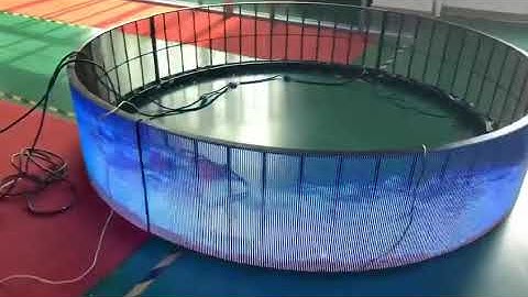 Round transparent LED screen