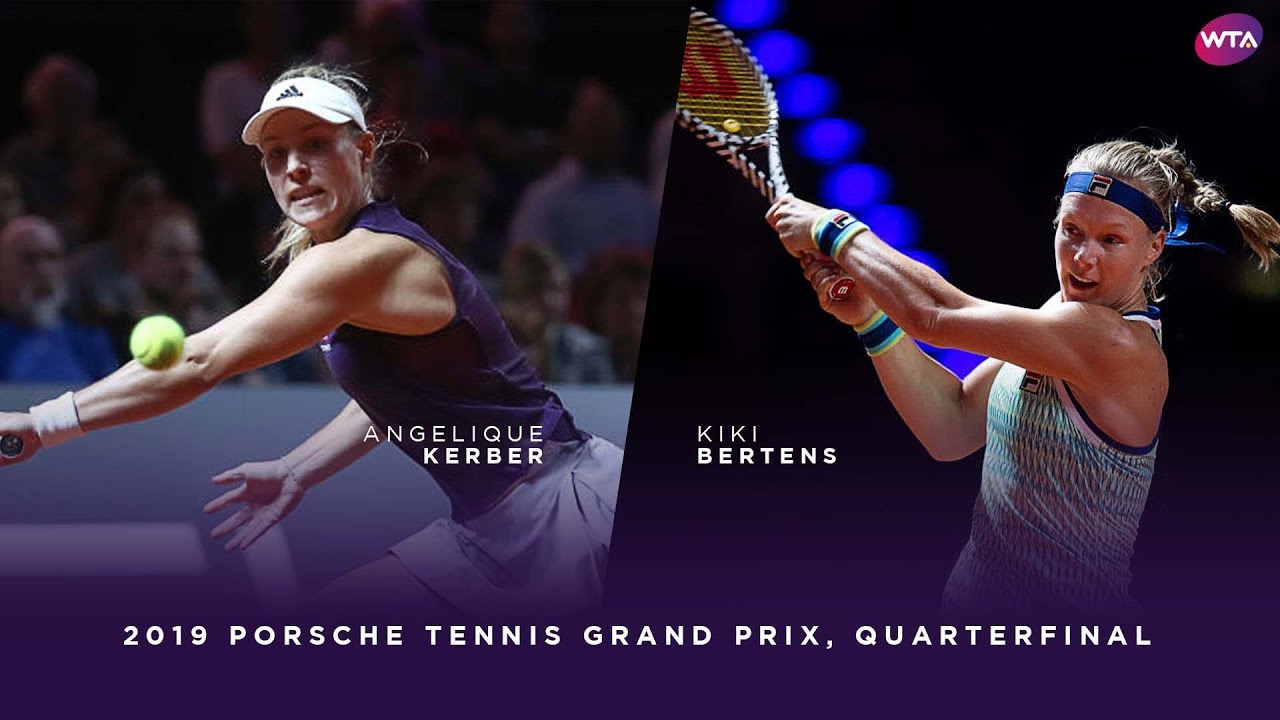 Angelique Kerber Vs Kiki Bertens 2019 Porsche Tennis Grand Prix Quarterfinal Wta Highlights