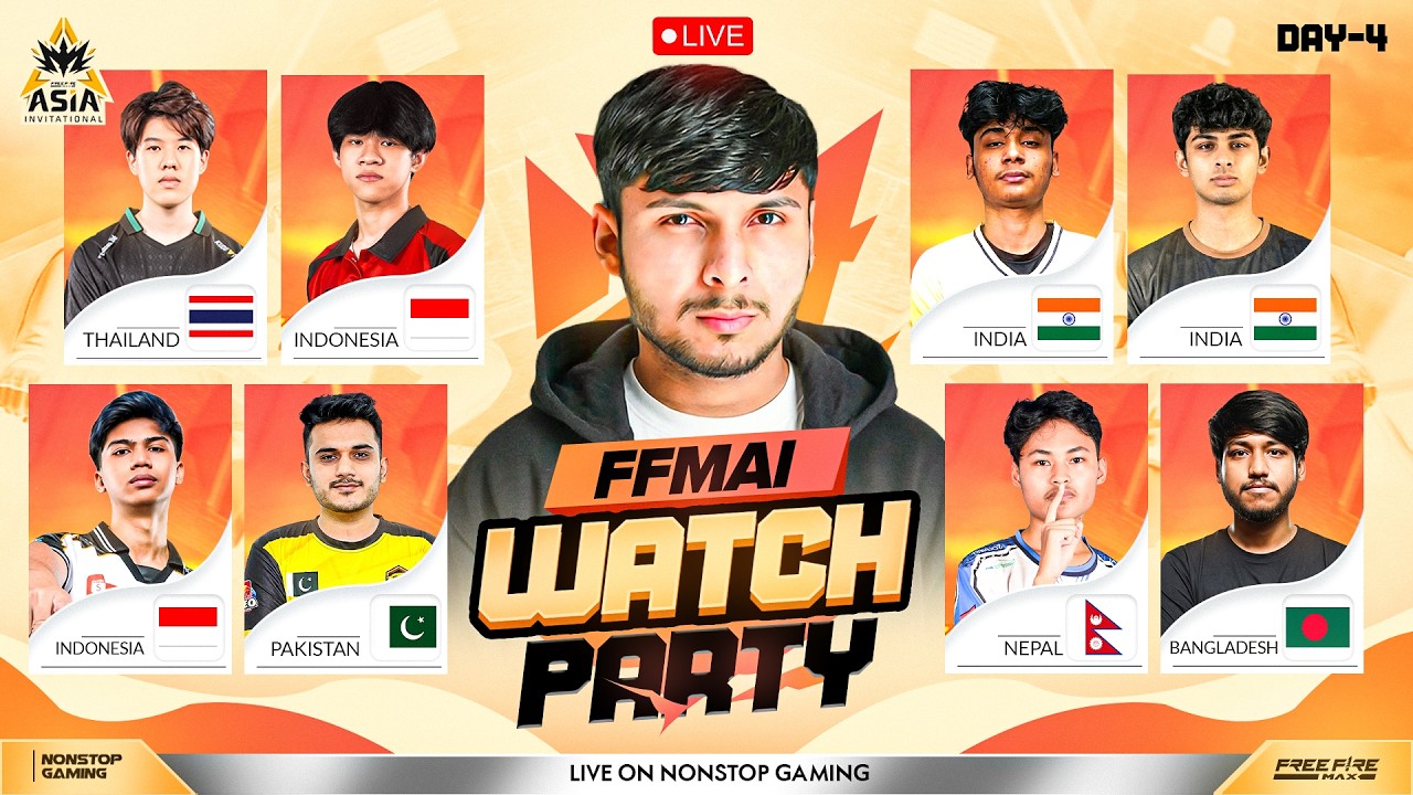 FFMAI MAIN EVENT DAY-1 WATCH PARTY 🇮🇳 🔥 || INDIA NEP 🇮🇳 vs THAI, INDO BD PAK #iqoo15r #nonstopgaming
