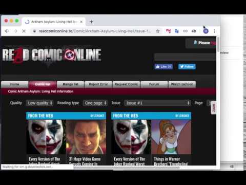 Downloading comics from readcomiconline.to with a Google Chrome extension