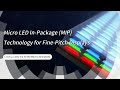 Micro LED In-Package (MIP) Technology for Fine-Pitch Displays