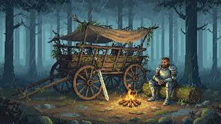 Lonely Knight by the Bonfire 🔥 Medieval Ambience Music for Study, Focus &amp; Rest