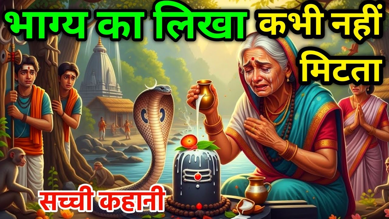भाग्य का लिखा कभी नहीं मिटता एक बुढ़िया की दर्दनाक कहानी | Mahadev motivation Stories |  #bholenath 