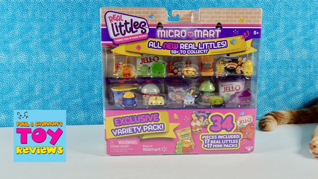 Real Littles Shopkins Micro Mart Exclusive Variety Pack Unboxing