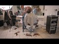 2022-45 Lucie preview - long hair cut to asymmetric short