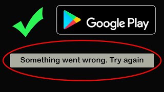 If you are facing problem how to fix "something went wrong. try again"
error in google play store. then this video will help get rid of
problem. ...