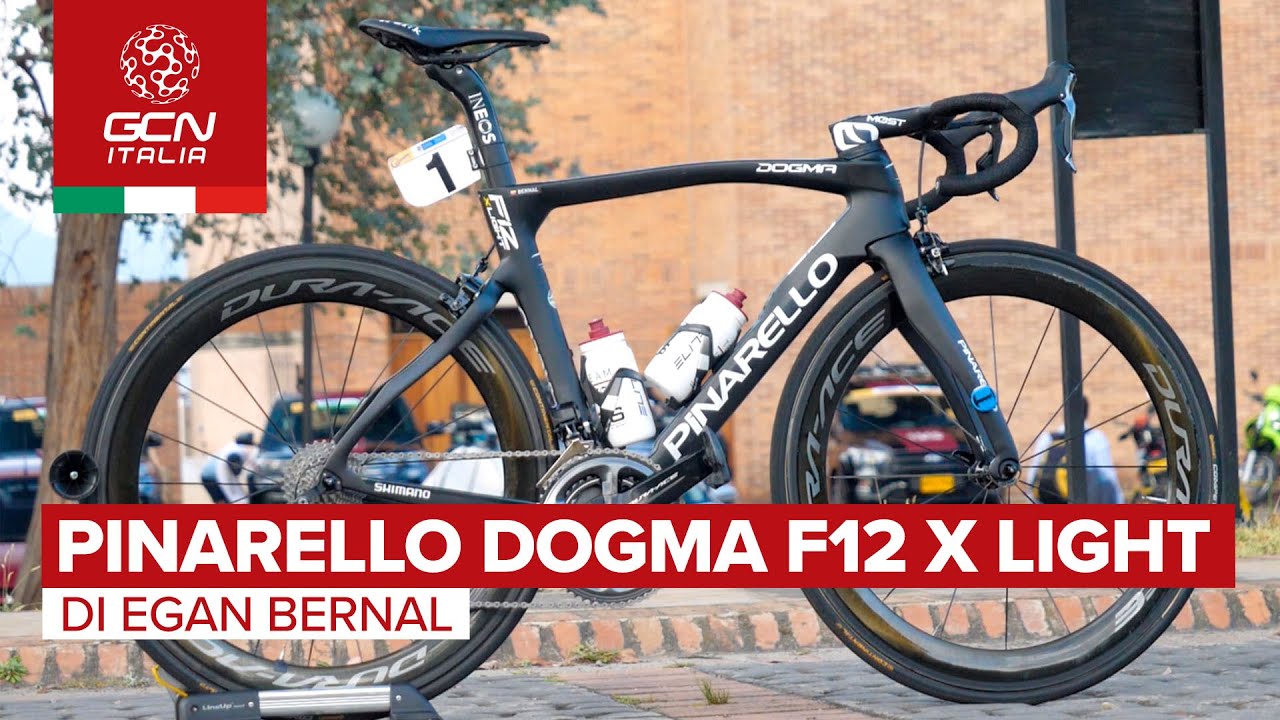 La Pinarello Dogma F12 X-Light di Egan Bernal | Biciclette dei  professionisti - YouTube