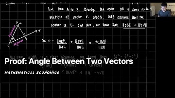 Proof: Angle Between Two Vectors