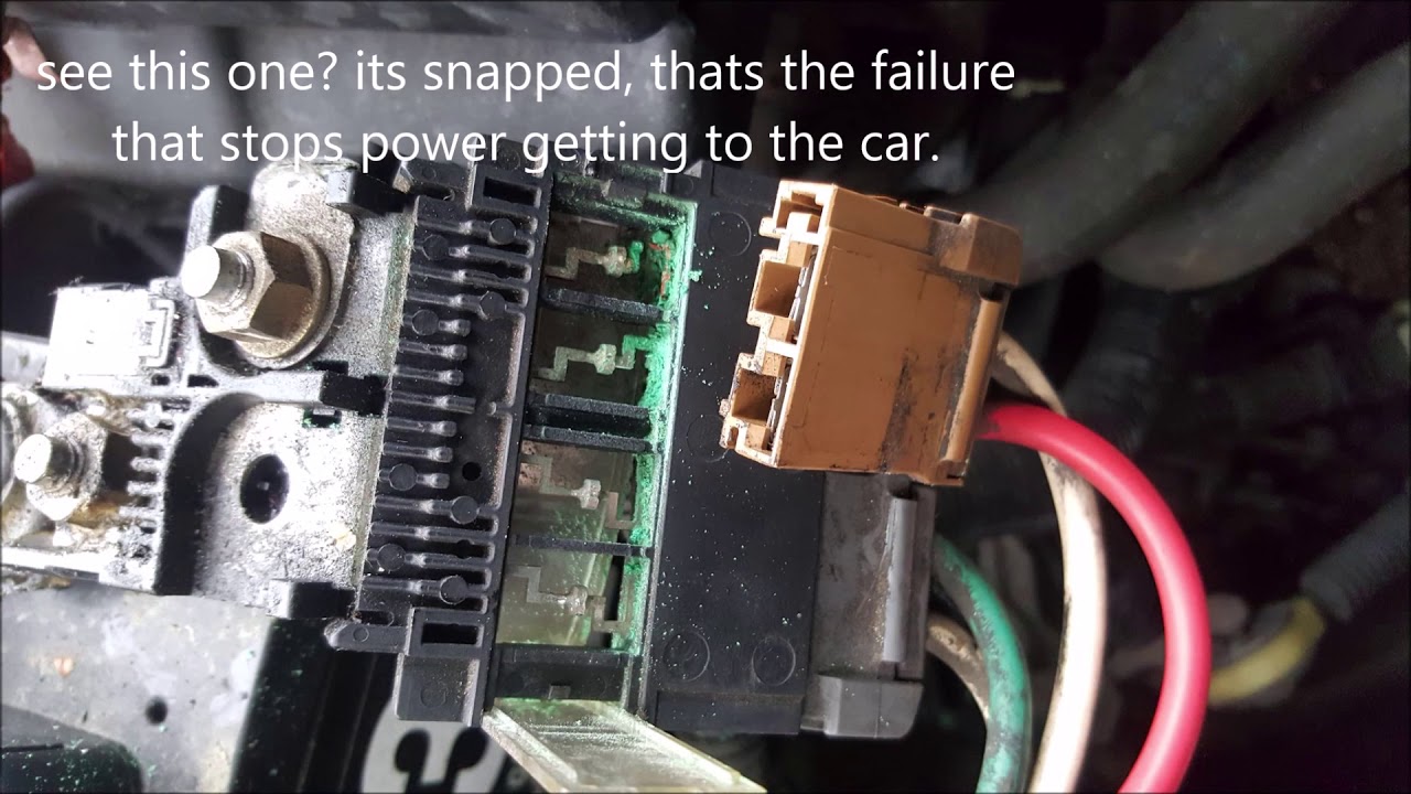 nissan micra k12 fusible link fail - YouTube