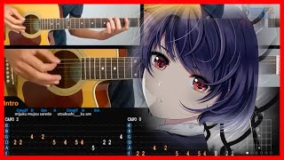 Domestic Girlfriend Full OP - Kawaki wo Ameku | Acoustic Guitar Lesson [Tutorial + TAB + CHORDS]