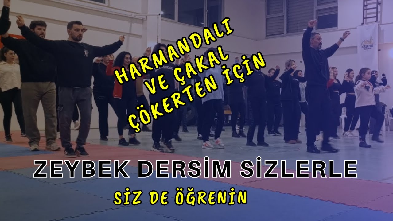 Zeybek dersim sizlerle. Haydi siz de ekibimle çalışın. Çakal Çökerten ve Harmandalı zeybeği sizlerle