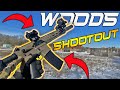 Crazy woods shootout  krytac trident crb mkiim  airsoft gameplay