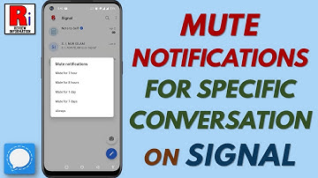 How to Mute Notifications for Specific Conversation on Signal Messenger