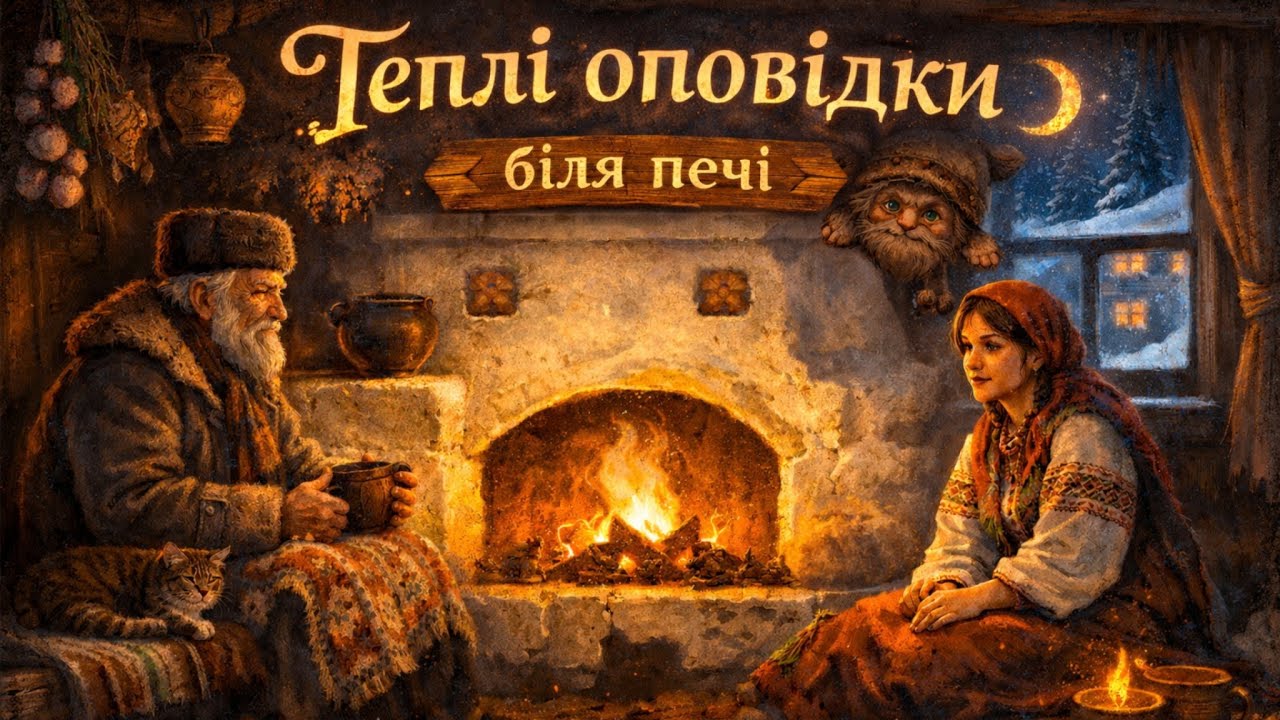 Теплі оповідки біля печі 🌙 Зимові історії для спокою і сну коли за вікном мороз.