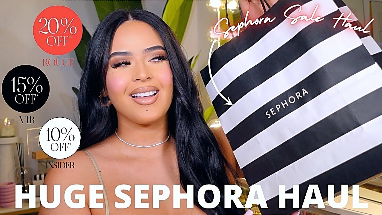 HUGE SEPHORA VIB SALE HAUL 2023 | viral makeup + body care + Spring Fragrance YOU NEED 😍