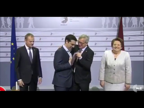 ვროკომისიის თავმჯდომარე ჟან კლოდ იუნკერი ჟენევაში გამართულ სამიტზე მთვრალი მივიდა