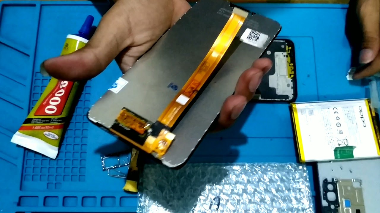 tutorial cara pasang atau ganti layar lcd hp oppo a3s