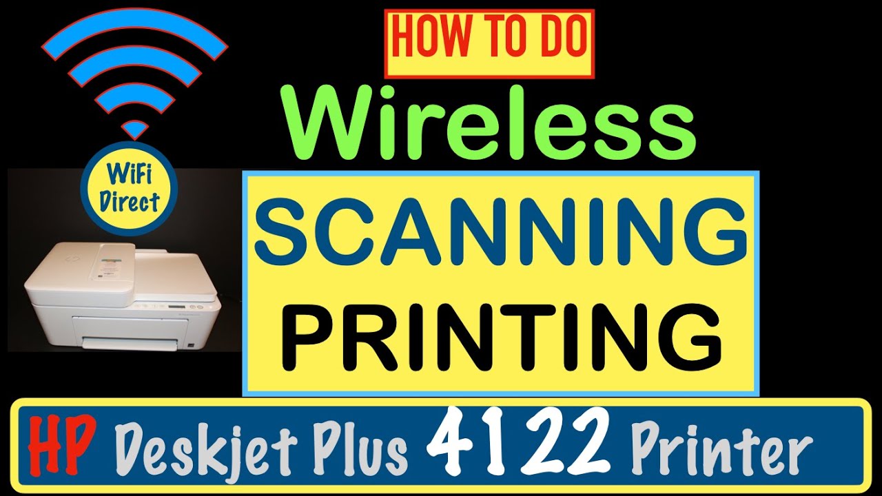 How To Copy Print Scan With Hp Deskjet Plus 4122 All In One Printer Youtube
