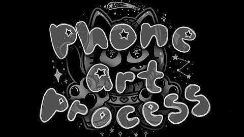 ✨ kosmic 💫 kittycat ✨ | Mascot Design | Phone Art Process | IbisPaint & Note10+