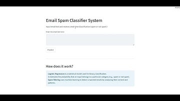 Email Spam Classifier Application
