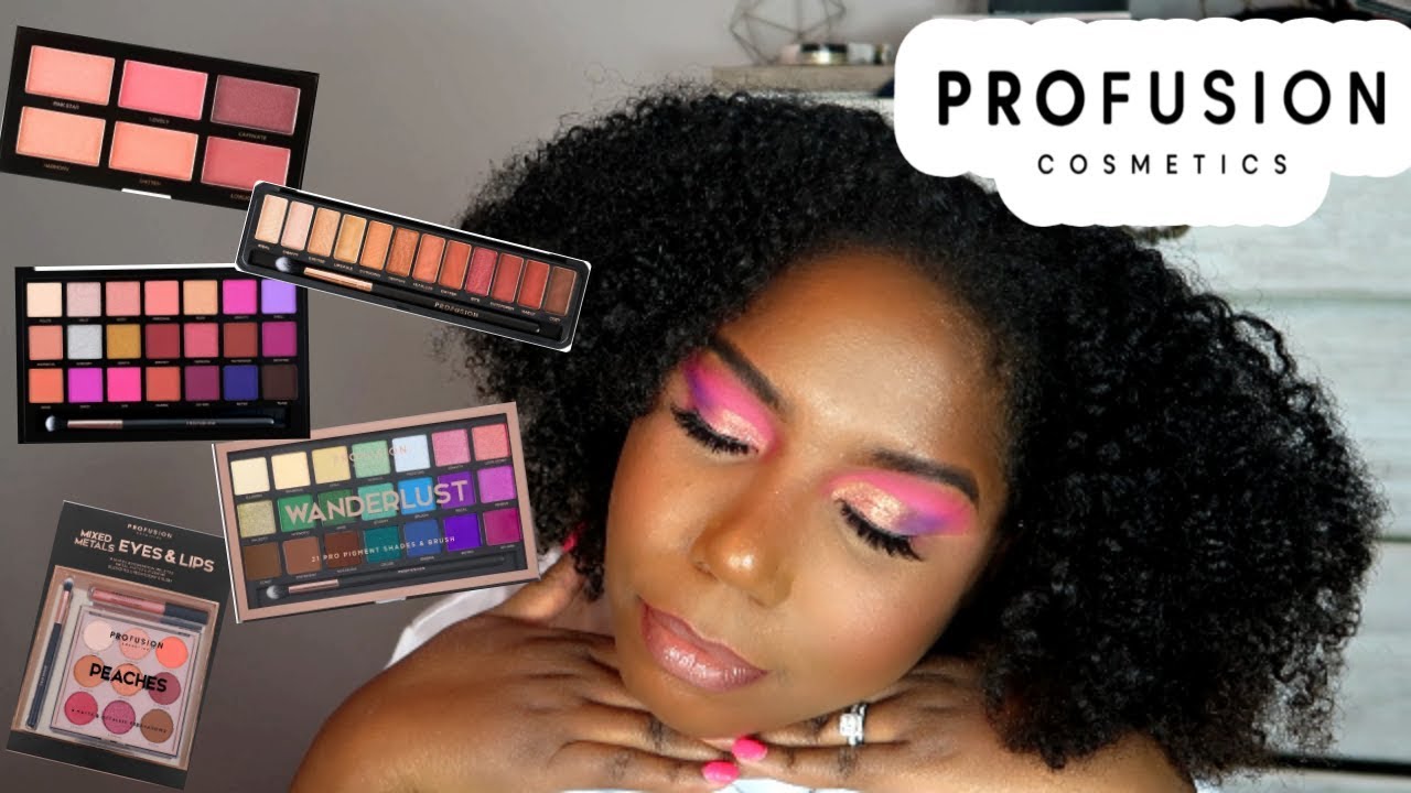 New Profusion Cosmetics Eyeshadow And Blush Palette Haul Review And Demo.