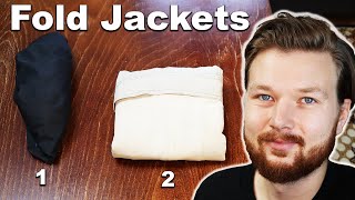 2 Clever Ways to Fold Jackets (and Save Space)