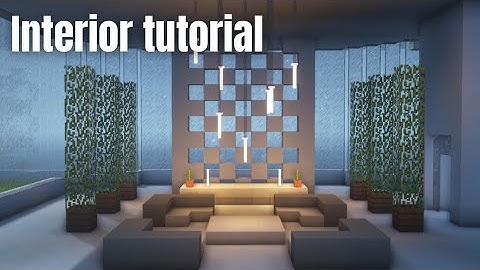 Minecraft tutorial part 2: How to build modern interior for modern hotel #1