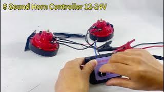 12-24V Air Snail Horn Controller 8 sounds