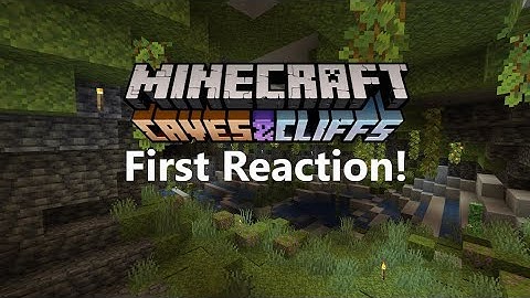 Minecraft Caves and Cliffs Update First Reaction! (1.17)