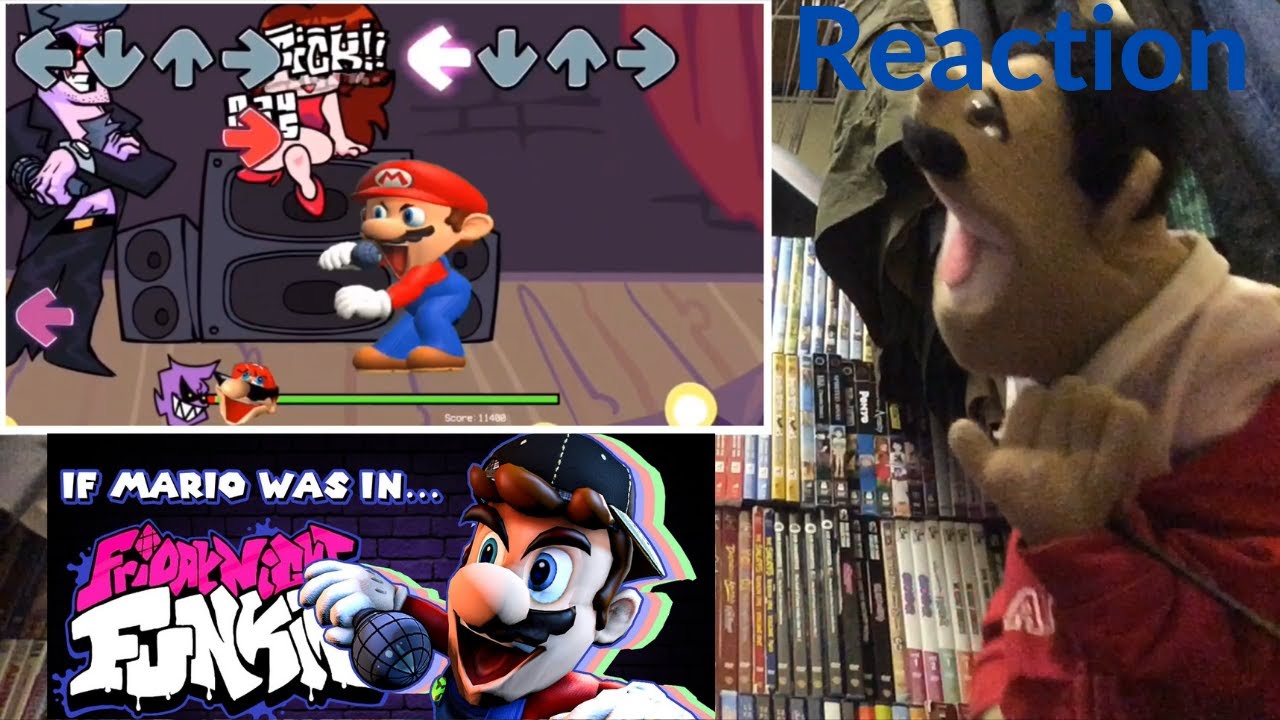 SMG4: If Mario Was in Friday Night Funkin Reaction (Puppet Reaction ...