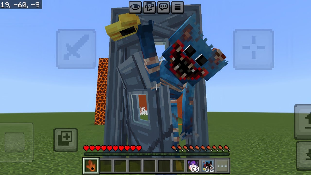 Huggy Wuggy Update Poppy playing Chapter 5 Addon Mod in Minecraft PE ...