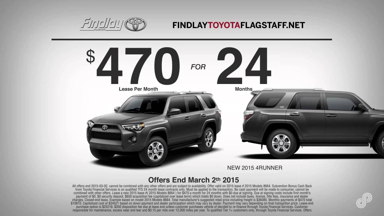 2017 Toyota 4runner Lease Offer Findlay Flagstaff February Sp You