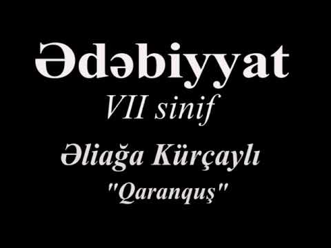 Ədəbiyyat 7  Əliağa Kürçaylı QARANQUŞ