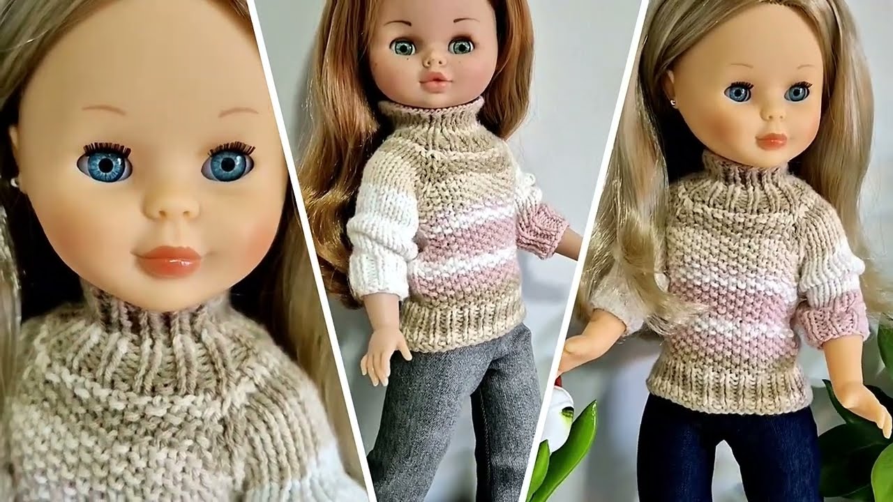 ¡Crea el Jersey MÁS LINDO para tus Muñecas Nancys 🧶 Fácil y a la Moda