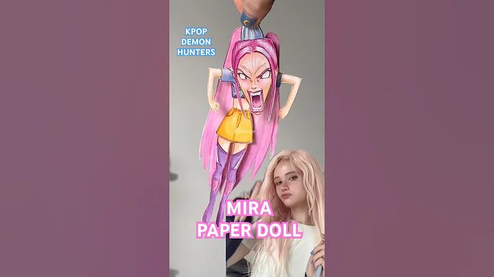 OMG i made a KPOP DEMON HUNTERS PAPER DOLL 😩😭MIRA | JULIA GISELLA