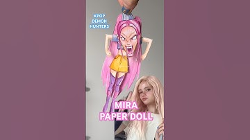 OMG i made a KPOP DEMON HUNTERS PAPER DOLL 😩😭MIRA | JULIA GISELLA