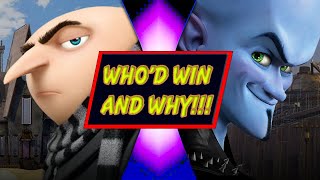 Gru VS Megamind (Illumination VS DreamWorks) - WHO'D WIN AND WHY!!!