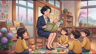 A Day in the Life of a Kindergarten Teacher 🌧️ | Cute Kid Moments & Cozy Nights | Anime ASMR