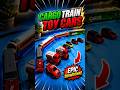 Epic Showdown! 🚗🚂 #shorts #toytrain #miniature #diecast #cargotrain #epicshowdown