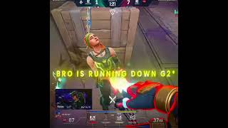 BRO was running down G2 #valorant #shorts  #explore