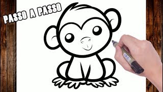 COMO DESENHAR UM MACACO A PARTIR DO NÚMERO 3!!!🐒#desenho #VIRAL #vira