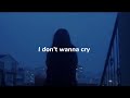 I don’t wanna cry (Official Music Video) || by: signos.zodii14