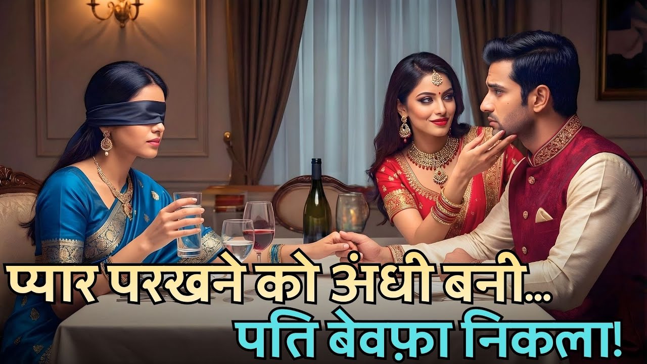 पति का प्यार परखने को महिला बनी अंधी—जैसे ही उसने धोखा दिया, वह आँखें खोल बैठी!